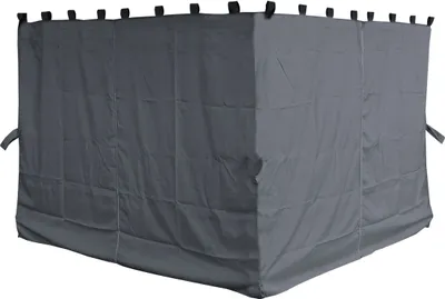Produktbild von 4 Seitenteile für Pavillon Nizza 3x4m Seitenwand Grau