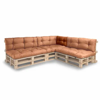Obrázok produktu pre Vankúše na palety pre paletovú pohovku - paletové vankúše N_PPI (rohový vankúš 60x40, oranžový)