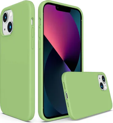 Immagine prodotto di Custodia per Apple iPhone 13 telefono cellulare copertura protettiva custodia in gel di silicone custodia del telefono cellulare, verde