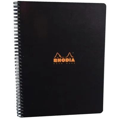 Produktbild von Clairefontaine Rhodia Classic Notizheft A4+ Schwarz 80 Blatt liniert