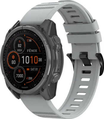 Obrázek produktu pro imoshion QuickFit® Stripe Silikonový řemínek - Garmin 22 mm konektor - šedý