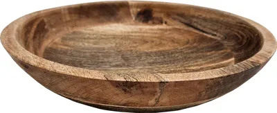 Produktbild von Holzschale Mangoholz Dekoschale rund Schale für Lebensmittel natur braun Ø 30 cm