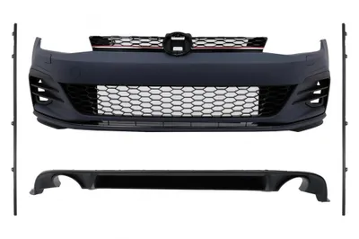 Produktbild von Bodykit für VW Golf 7.5 Facelift Hatchback 17-20 GTI Design Stoßstange Kühlergrill Seitenschweller.