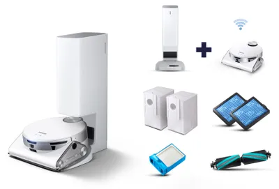 Immagine prodotto di Aspirapolvere Robot Samsung Jet Bot AI+ VR50T95735W/WA Senza Sacchetto Senza Fili Argento Bianco