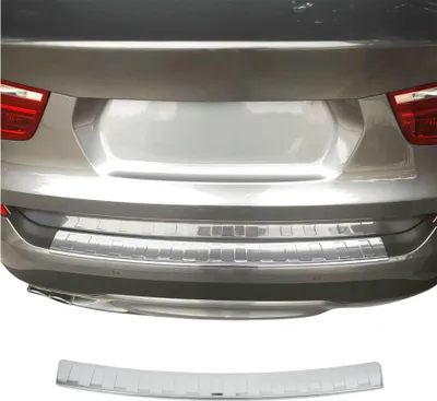 Image de Protection seuil de pare-chocs arriére pour BMW X3 F25 2010-2017 Inox Chromé