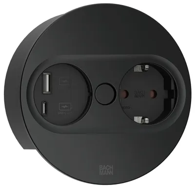 Obrázek produktu pro Vestavěná zásuvka Twist 2, USB A a USB C, vestavěná kuchyňská zásuvka