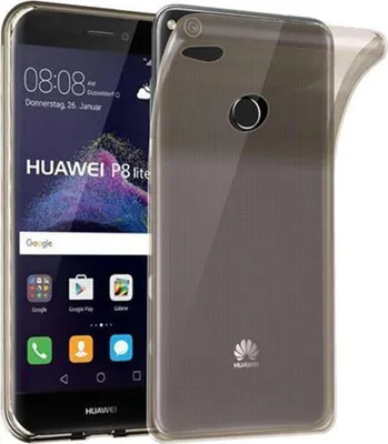 Produktbild von Cadorabo Hülle für Huawei P8 LITE 2017 / P9 LITE 2017 Schutz Hülle in Schwarz Schutzhülle TPU Silikon Cover Etui Case