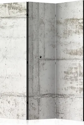 Produktbild von 3-teiliger Einseitiger Vlies Paravent - Urban Bunker 135x172 cm Muster f-A-0458-z-b
