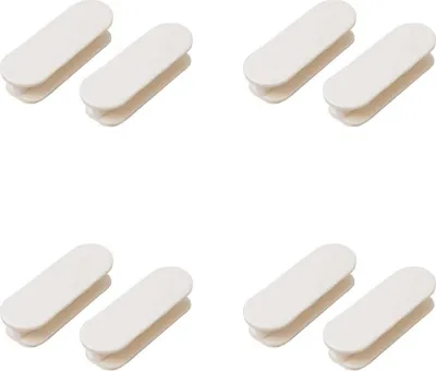 Produktbild von INF 4er-Pack Selbstklebende Schubladengriffe - Einfache Türgriffe aus Kunststoff Weiß