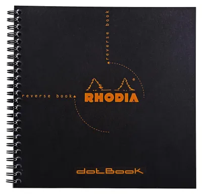 Produktbild von Rhodia ReverseBook 21x21 DOT 80Bl schwarz