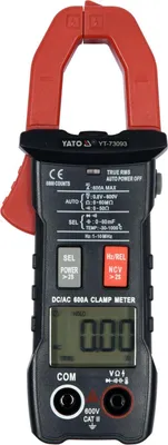 Obrázek produktu pro měřicí přístroj, AC/DC 600 V, 600 A, klešťový ampérmetr, klešťový multimetr