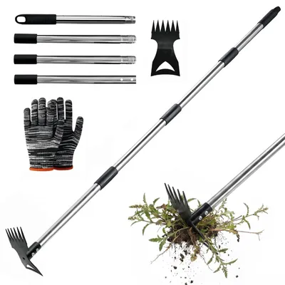 Produktbild von Unkrautschere mit langem Stiel, 148 cm, 2-in-1 Unkrautentferner