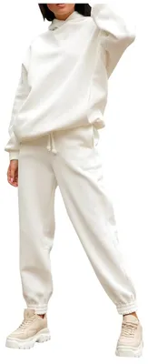 Imagen del producto de Mono de chándal deportivo para mujer, con capucha y pantalón largo