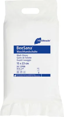 Produktbild von Waschhandschuh, Folie, 1 Packung = 50 Stück