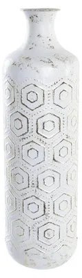 Produktbild von Solidchoice – Elegante Metallvasen in Weiß und Gold, 17 x 17 x 56 cm