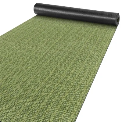 Küchenläufer Flur Läufer Küchenteppich Teppich Textil ITACA Grün Streifen Robust Breite, Hauptbild