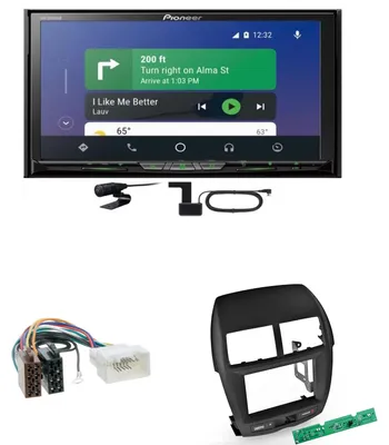 Produktbild von Pioneer AVH-Z9200DAB CarPlay Android Auto Einbauset für Mitsubishi ASX bis 2014