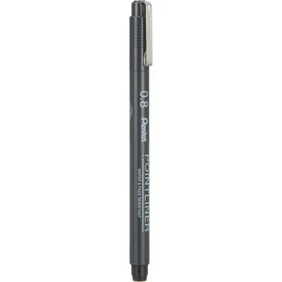 Produktbild von PentelArts Permanent Fineliner Pointliner schwarz 0,8 mm