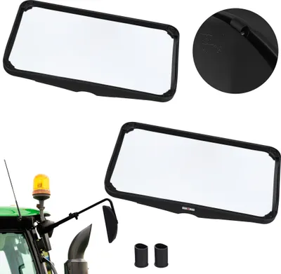 Produktbild von KOTARBAU® Traktor Spiegel Universal 30,5 x 17 cm PVC 2 Stück Rückspiegel Traktor LKW Spiegel Rückfahrspiegel mit Halterung Spiegel Landwirtschaft