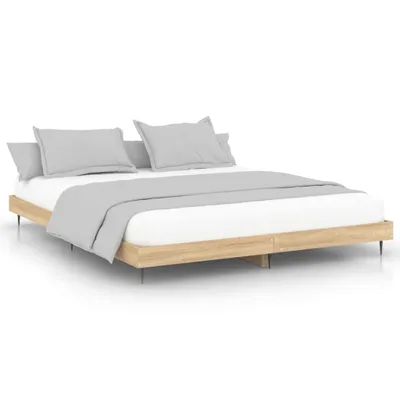 Immagine prodotto di vidaXL Struttura letto senza materasso rovere Sonoma 120x200 cm materiale a base di legno