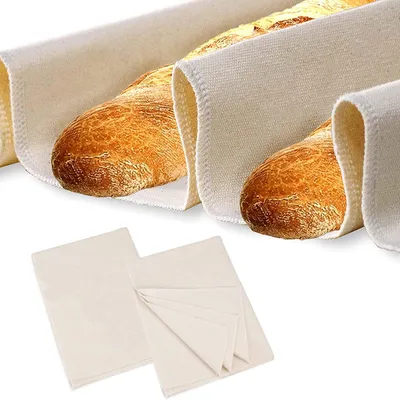 Brotback-Leinentuch 2er-Set 48x36 cm Bäckerleinen