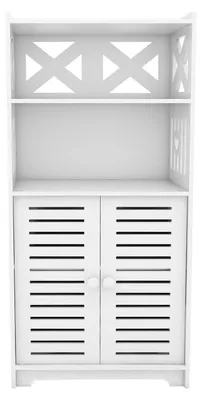 Produktbild von Badezimmerschrank Schmal 75x22x36cm PP Weiß