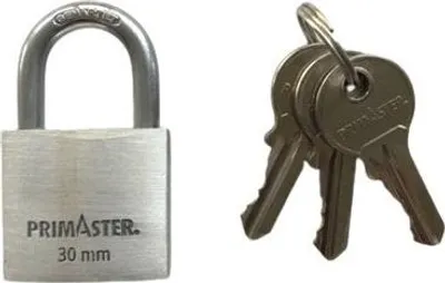 Produktbild von Primaster Vorhängeschloss Aluminium 50 mm inkl. 3 Schlüssel