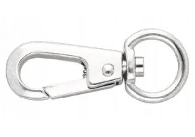 Produktbild von SznurkiPolskie Metall Karabinerhaken 16mm silberfarben für Schlüsselanhänger