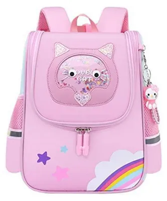 Produktbild von Kinderrucksack Katze Karikaturmuster 28x22x12cm für 3-6 Jahre
