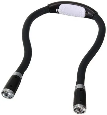 Image de Lampe de lecture Uniq LED noire - Lampe à pince flexible pour livre et table de chevet
