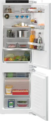 Produktbild von Siemens KI86VVFE0 Einbau-KÃ1/4hl-/Gefrierkombi, 2 TÃ1/4ren, 184 l Nutzinhalt KÃ1/4hlteil, 85 l Nutzinhalt Gefrierteil, 54,1 cm Breite, , 229 kWh/Jahr, 35 dB Geräuschemissionen