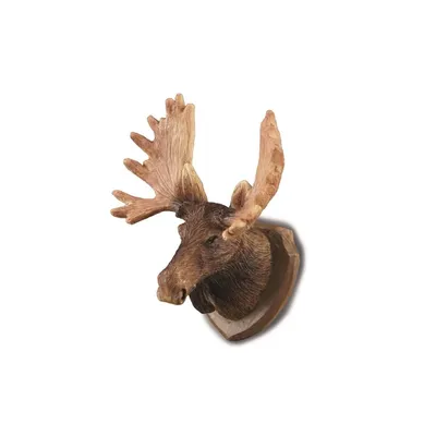 Produktbild von Miniatur Elchgeweih im Maßstab 1:12, handbemalt, aus Kunstharz