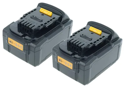 Produktbild von vhbw 2x Akku kompatibel mit Dewalt DCH275P2, DCH273NT, DCH274P2T, DCH273P2T, DCH274, DCH283 Werkzeug (4000 mAh, Li-Ion, 18 V), 1x USB-C Buchse