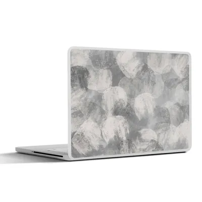 Produktbild von MuchoWow® Laptop Aufkleber Sticker Cover Abstrakt - Farbe - Grau - Malerei 36.5x27.5 cm - Laptop-Sticker