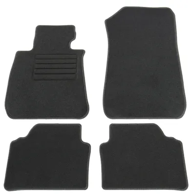 Fußmatten-Set für 3er BMW E90 + E91 Touring, 03/2005-08/2012, 4-teilig, Schwarz