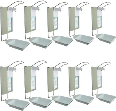 Produktbild von 10 Desinfektionsspender mit Abtropfschale | Alu/Kunststoff | 1000 ml