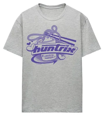 Productafbeelding van K-Pop Demon Hunters - "Huntrix Fueled By Ramyeon" T-shirt voor dames, model TV43963 (maat M), kleur: sportief heathergrijs