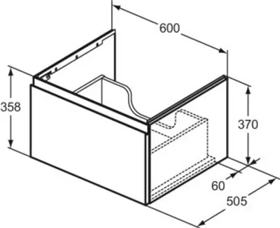 Produktbild von Ideal Standard E3391Y2 Möbelwaschtischunterschrank Finesse