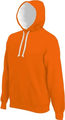 Produktbild von Kariban Uni Hoodie Kapuzenpullover Sweatjacke Sweatshirt Pullover, Größe:XS, Farbe:Orange/White