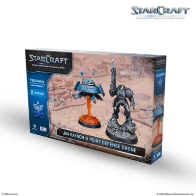Produktbild von StarCraft: Das Miniaturspiel – Terran, Jim Raynor & Punktverteidigungsdrohne