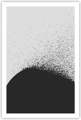 Produktbild von Poster - Poster ohne Rahmen - Abstraktion Schwarzweiß Geometrie - 61x91,5 cm - Wand Bild - Wanddeko - Wandbilder - Kunstposter - Wandposter - Bilder - Kunstdruck - Wanddekoration - P2XPA61x91-4922