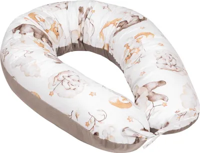 Produktbild von Schwangerschaftskissen [Sweet Teddy und Latte Beige Samt] Stillkissen Lagerungskissen Seitenschläferkissen XL 170cm