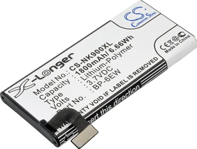 Produktbild von TECHTEK Akku Kompatibel mit [Nokia] Lumia 900, Lumia 900 4G LTE Ersetzt BP-6EW