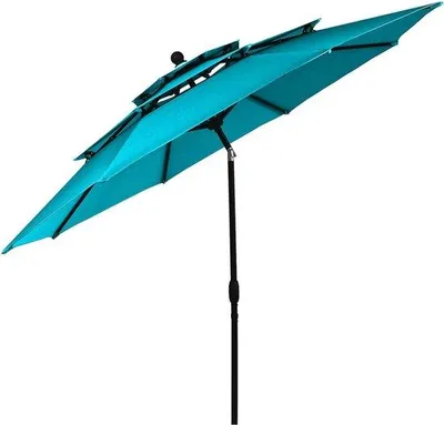 Produktbild von Famanu Sonnenschirm Winddicht Stabil 300 cm - Aluminium, Geventiliert, UV-Schutz
