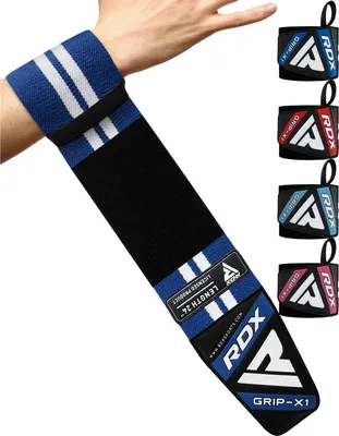 Produktbild von RDX Gewichtheber-Handgelenkbandagen, elastische Bänder für Krafttraining, Powerlifting, Bodybuilding, Kreuzheben, Gymnastik, Workout und Xfit-Übungen
