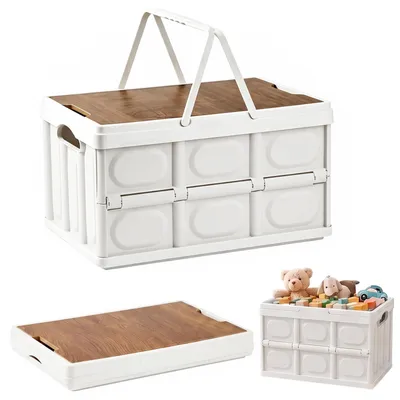Faltbare Klappbox 30 l mit Deckel und Griff