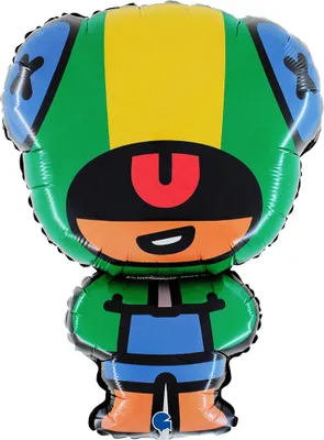Produktbild von Folienballon Brawl Stars, Leon 81cm