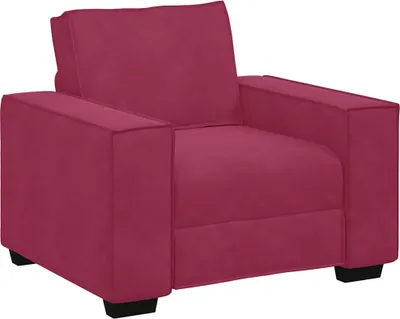 Obrázek produktu pro Rozkládací křeslo vínově červené 100 x 78 x 84 cm samet