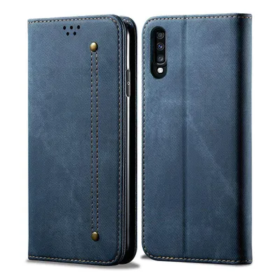 Immagine prodotto di Custodia Galaxy A70, custodia in pelle a portafoglio con chiusura magnetica e funzione stand per Samsung Galaxy A70 / A70S blu