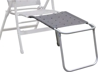 Produktbild von Beinauflage in Grau mit Muster
